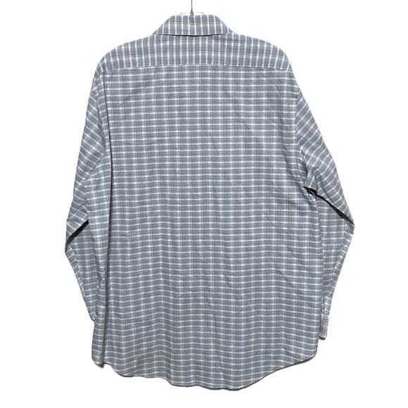 Calvin Klein Steel + Slim Fit Stretch Non Iron Button Shirt Mens XL 17.5- 32-33 - Picture 3 of 5